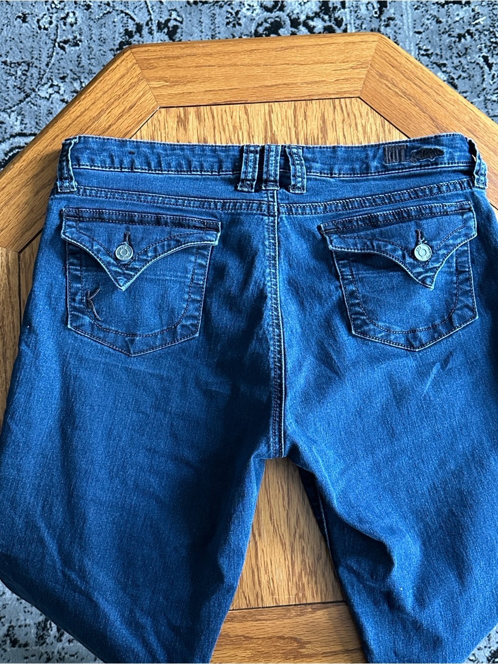 *KUT FROM THE KLOTH* Dark Blue Viv Toothpick Skinny Denim Jeans Size 12 - Picture 5 of 9